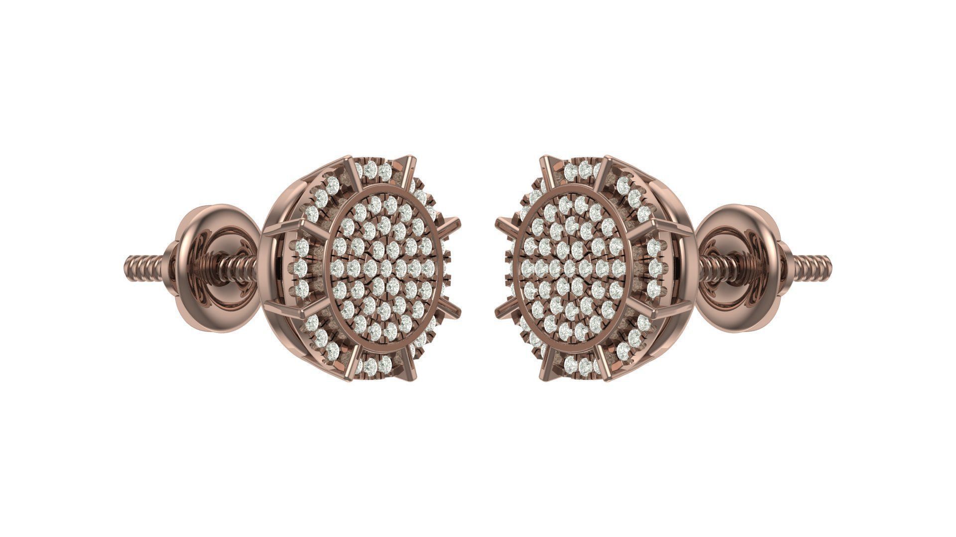 Earring 3D print model_1