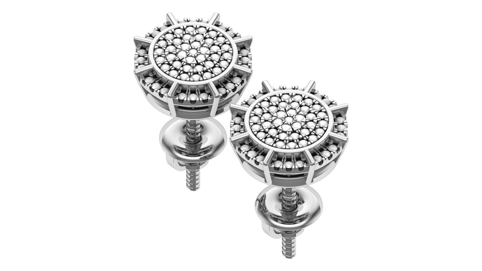 Earring 3D print model_11