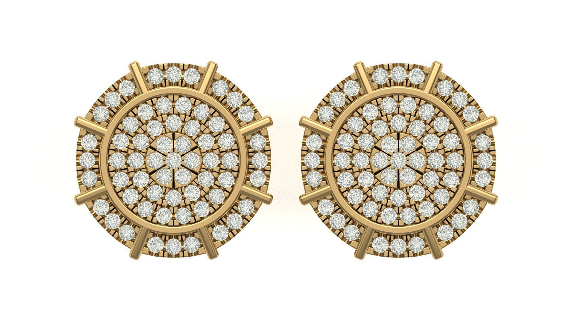 Earring 3D print model_3