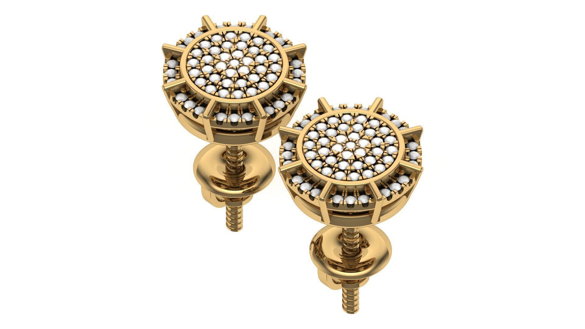 Earring 3D print model_9