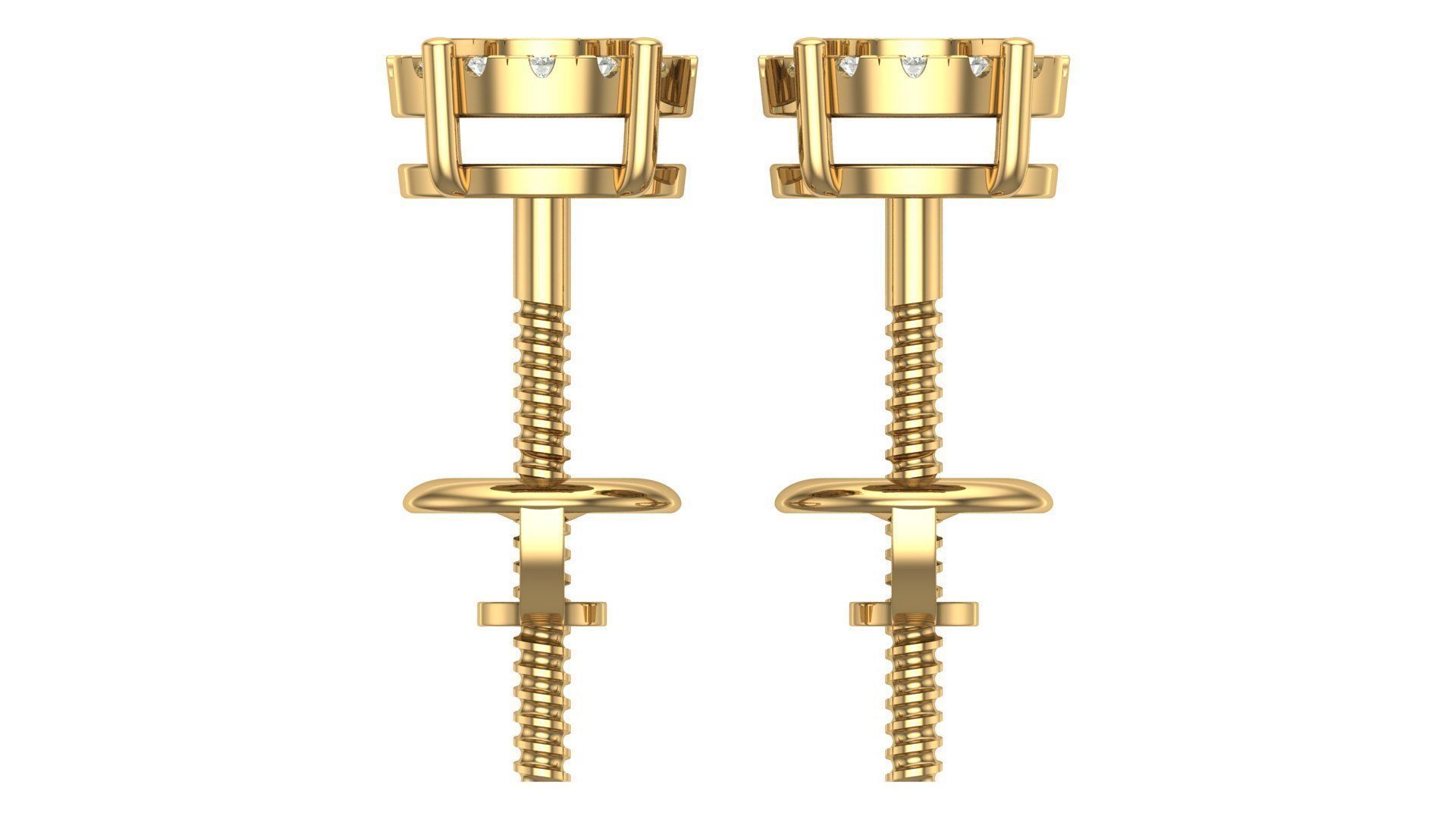 Earring 3D print model_9