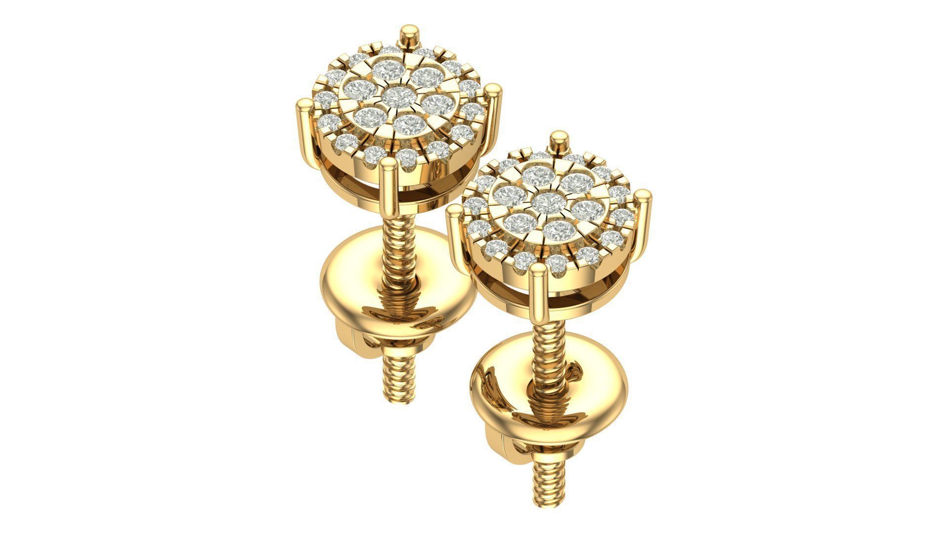 Earring 3D print model_6