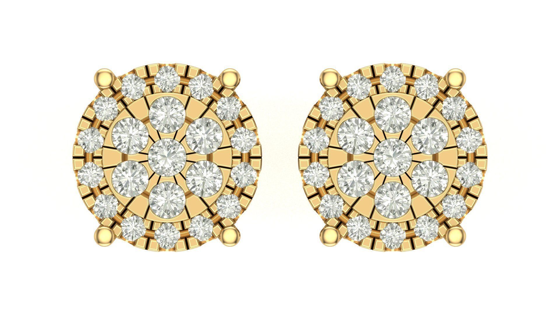 Earring 3D print model_3