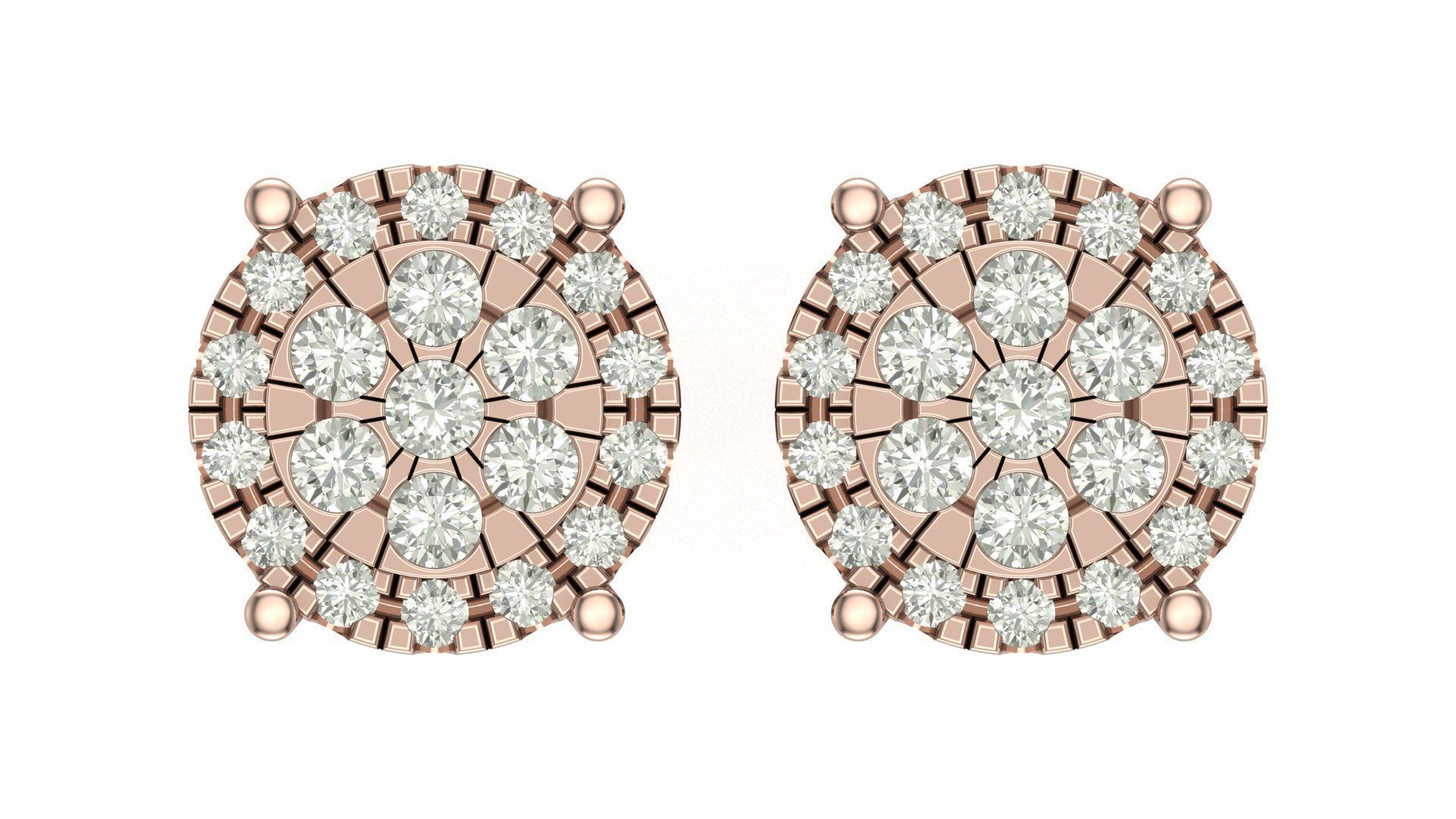 Earring 3D print model_4