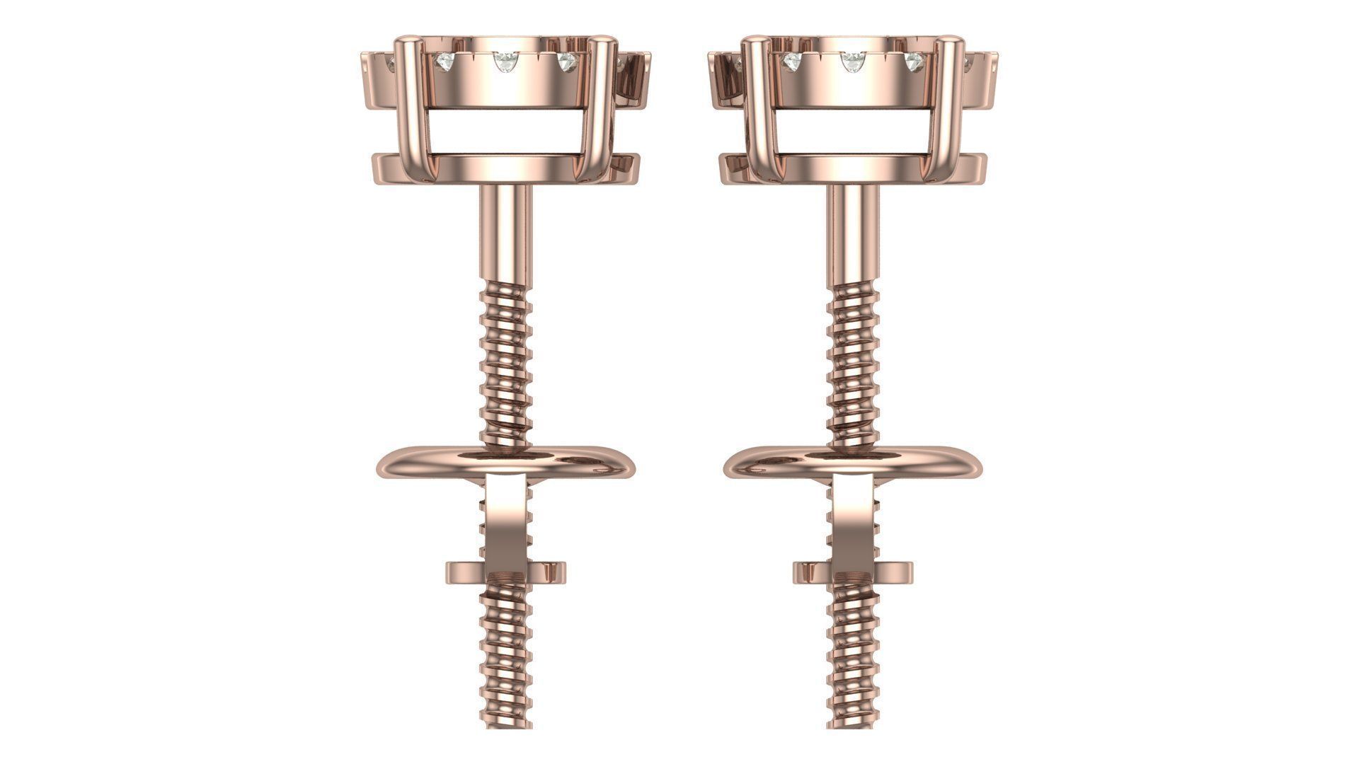 Earring 3D print model_10