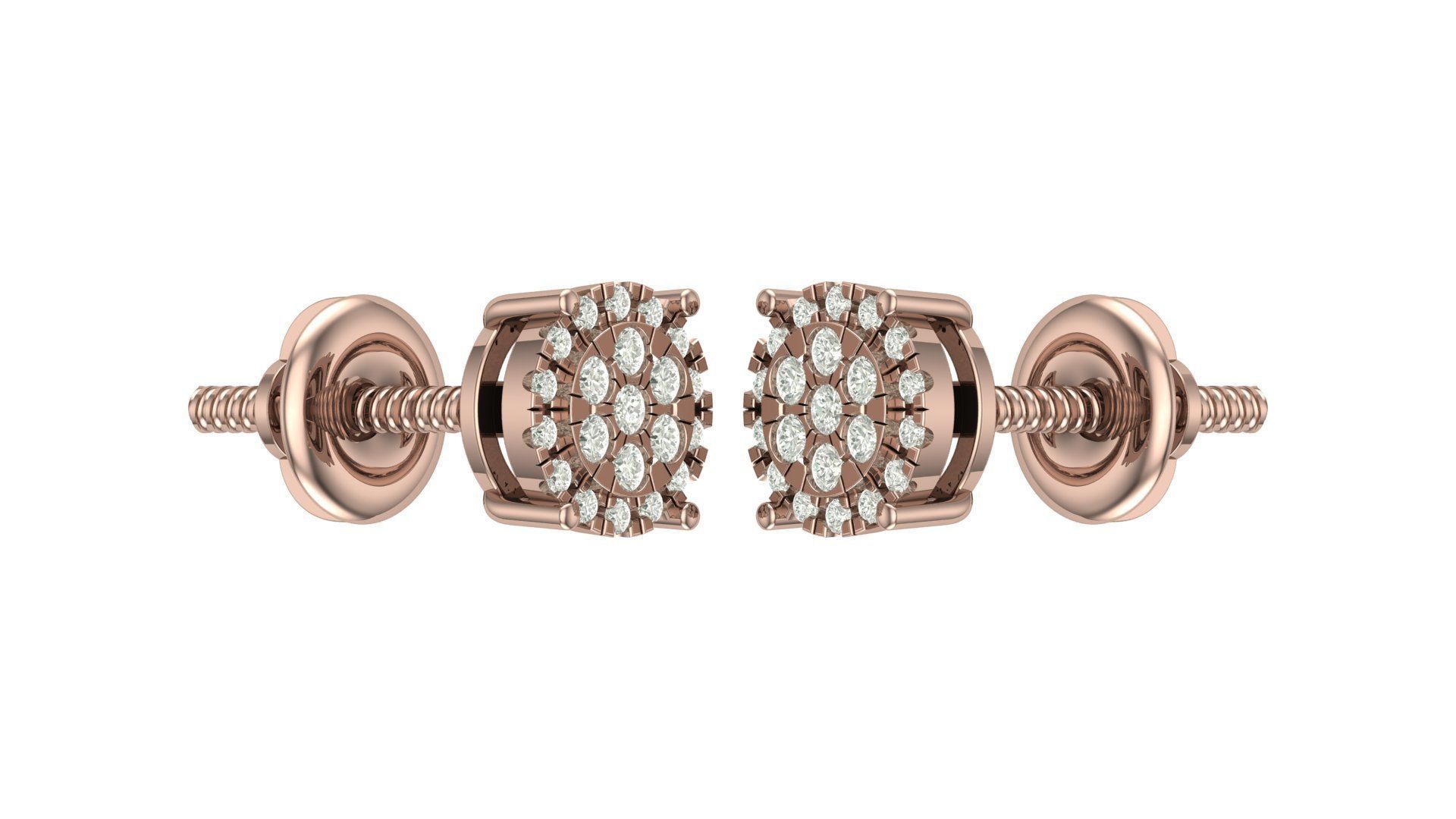 Earring 3D print model_2