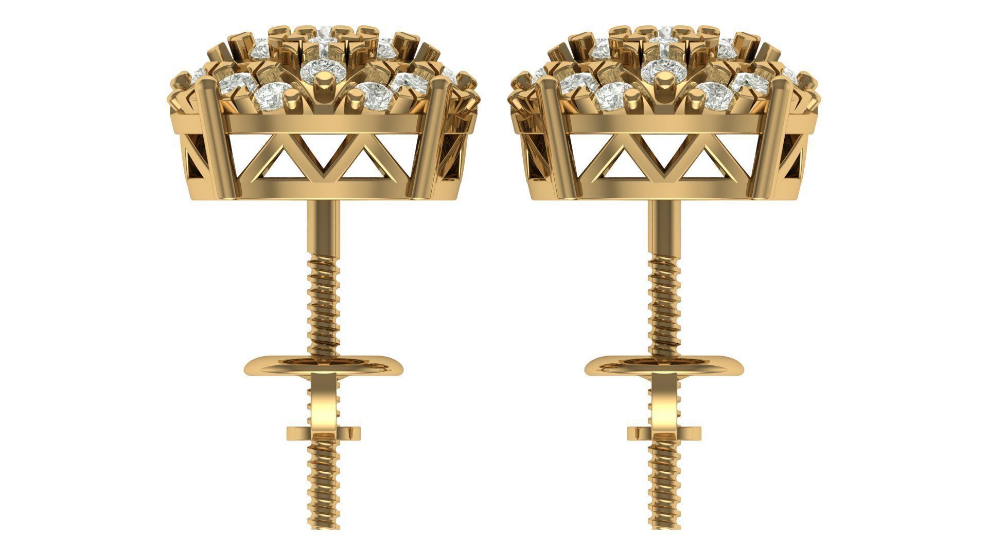 Earring 3D print model_9