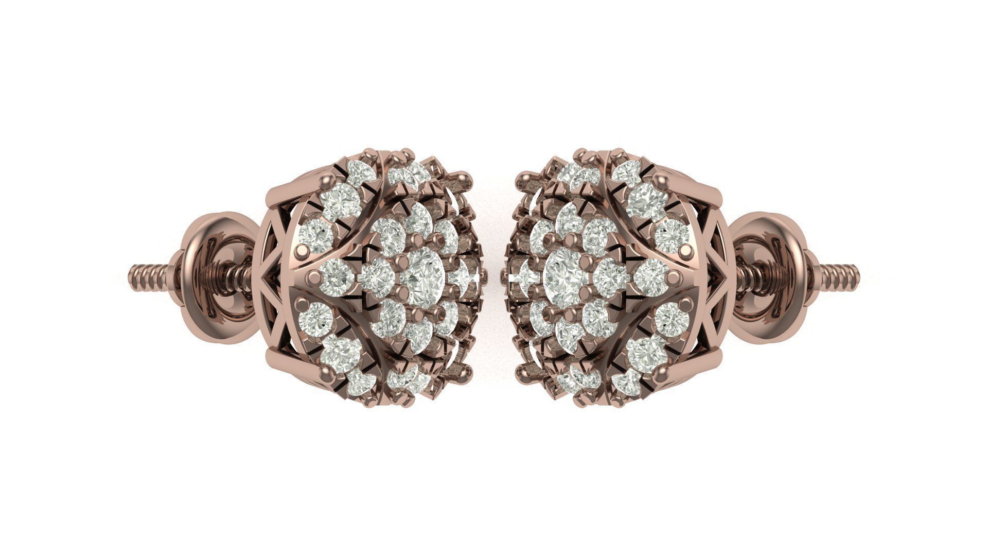 Earring 3D print model_1