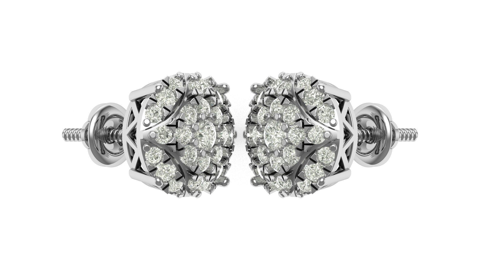 Earring 3D print model_2