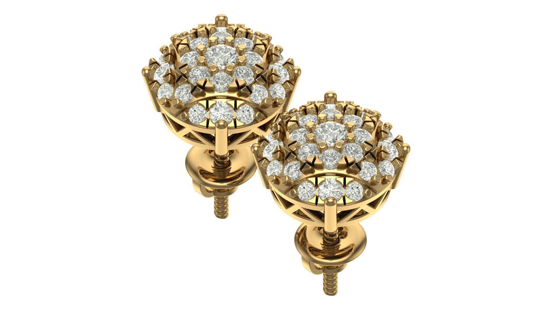 Earring 3D print model_6