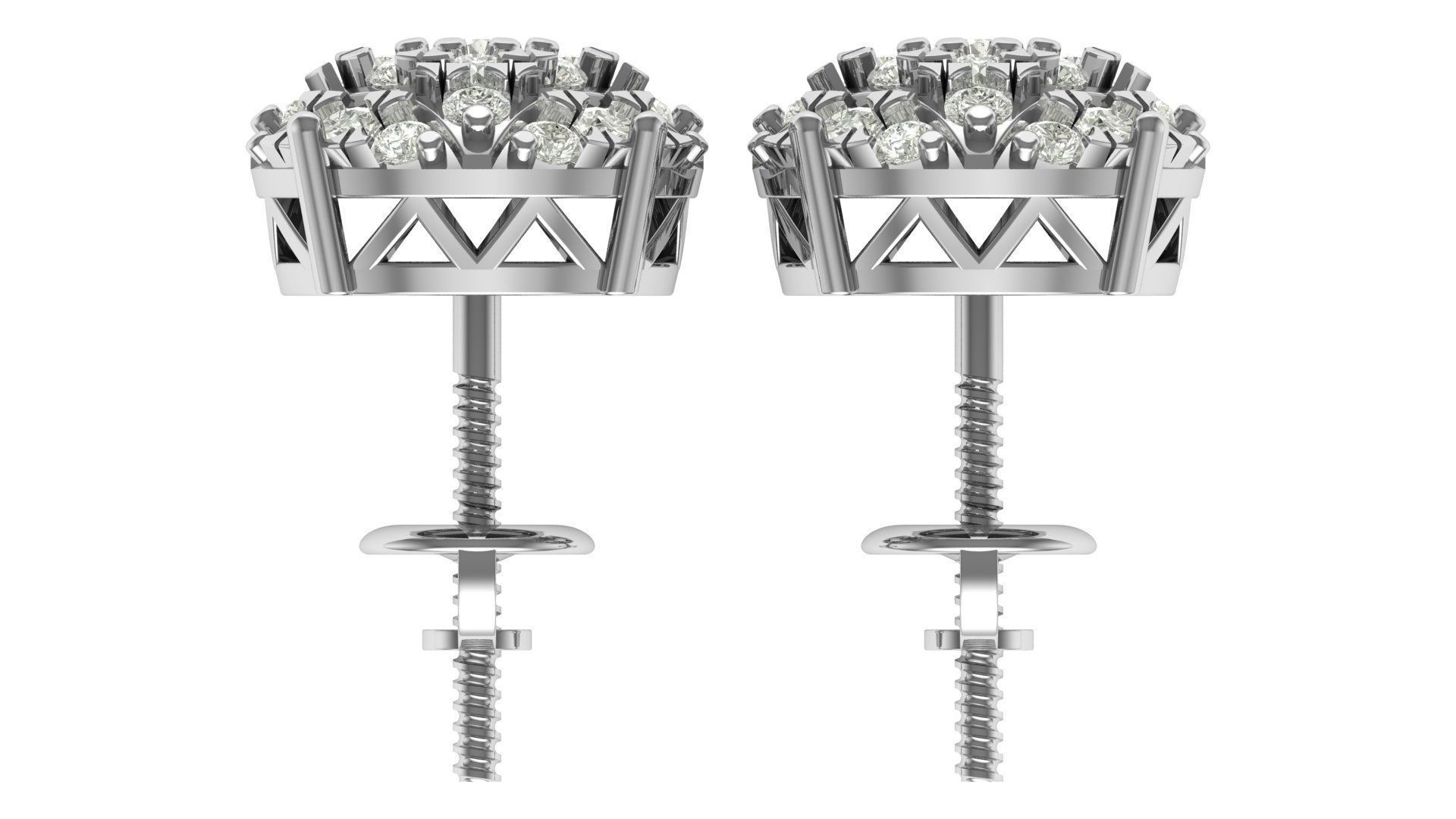 Earring 3D print model_11