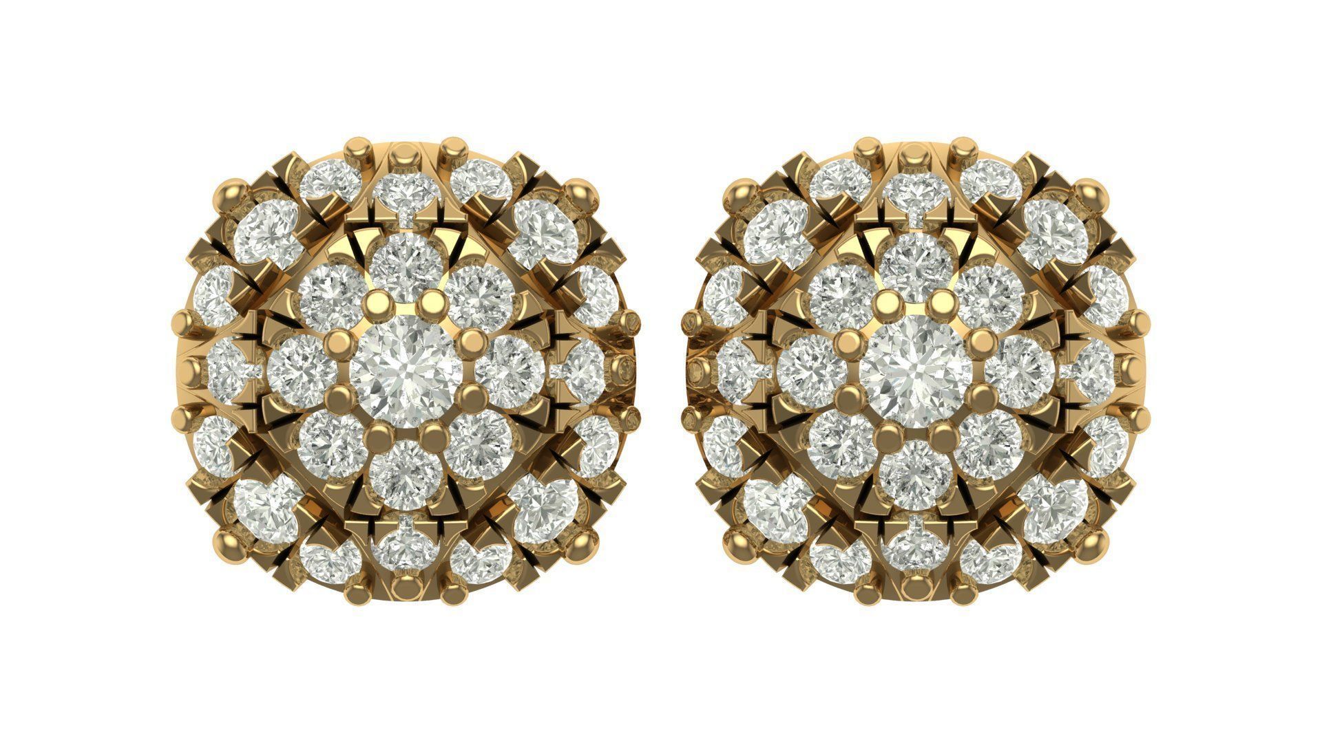 Earring 3D print model_4