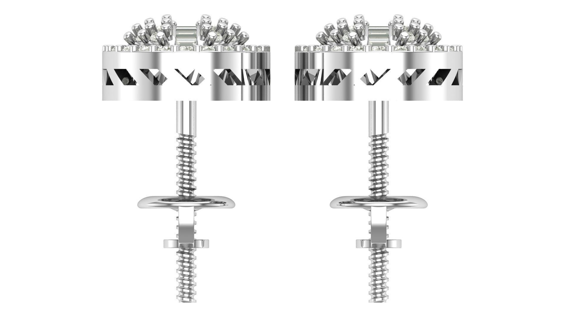 Earring 3D print model_11