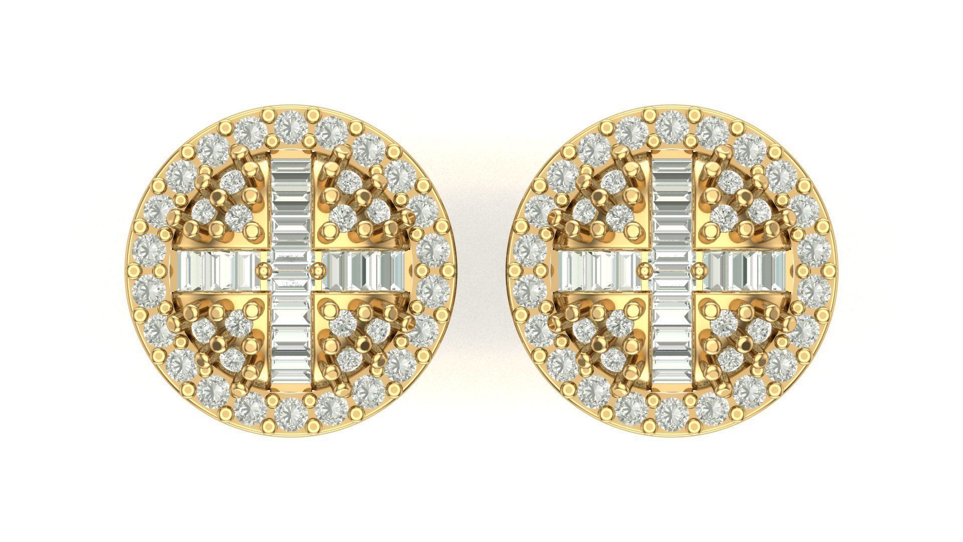 Earring 3D print model_3