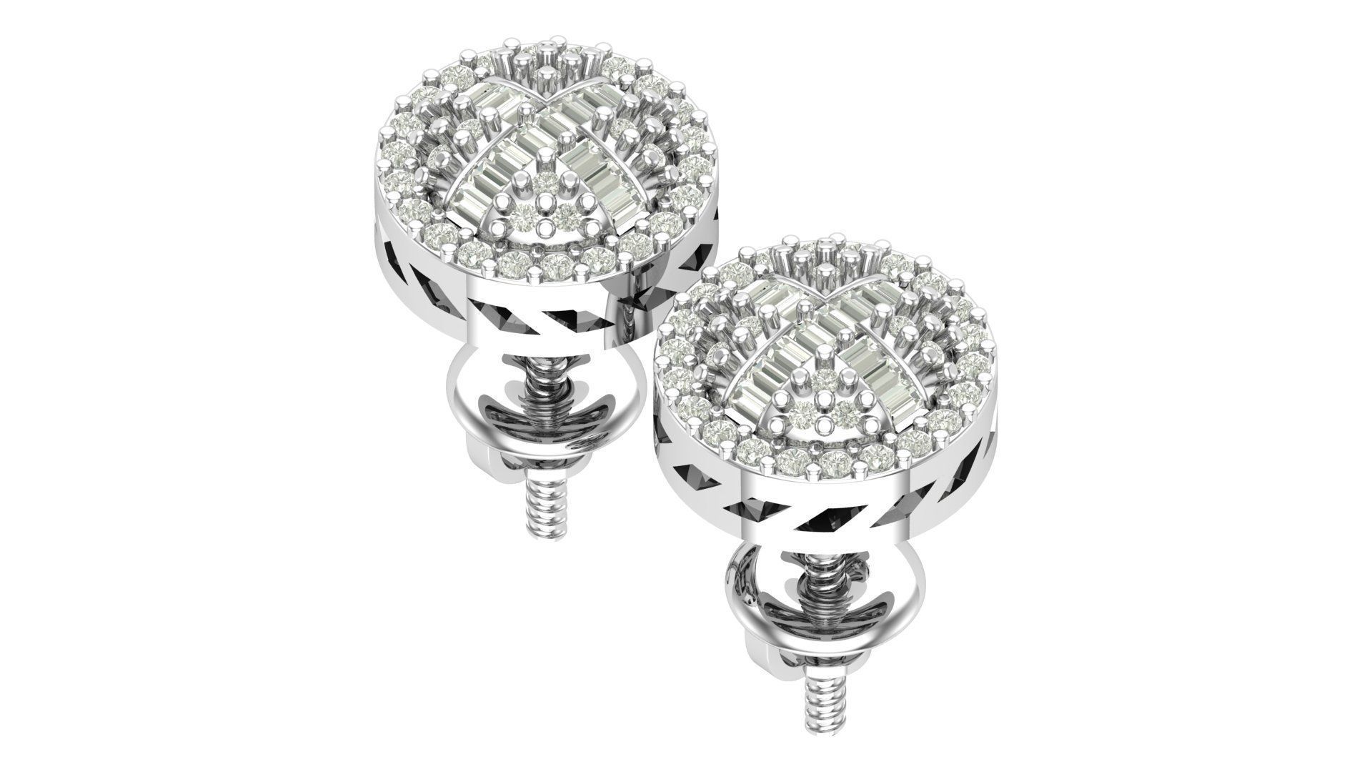 Earring 3D print model_8