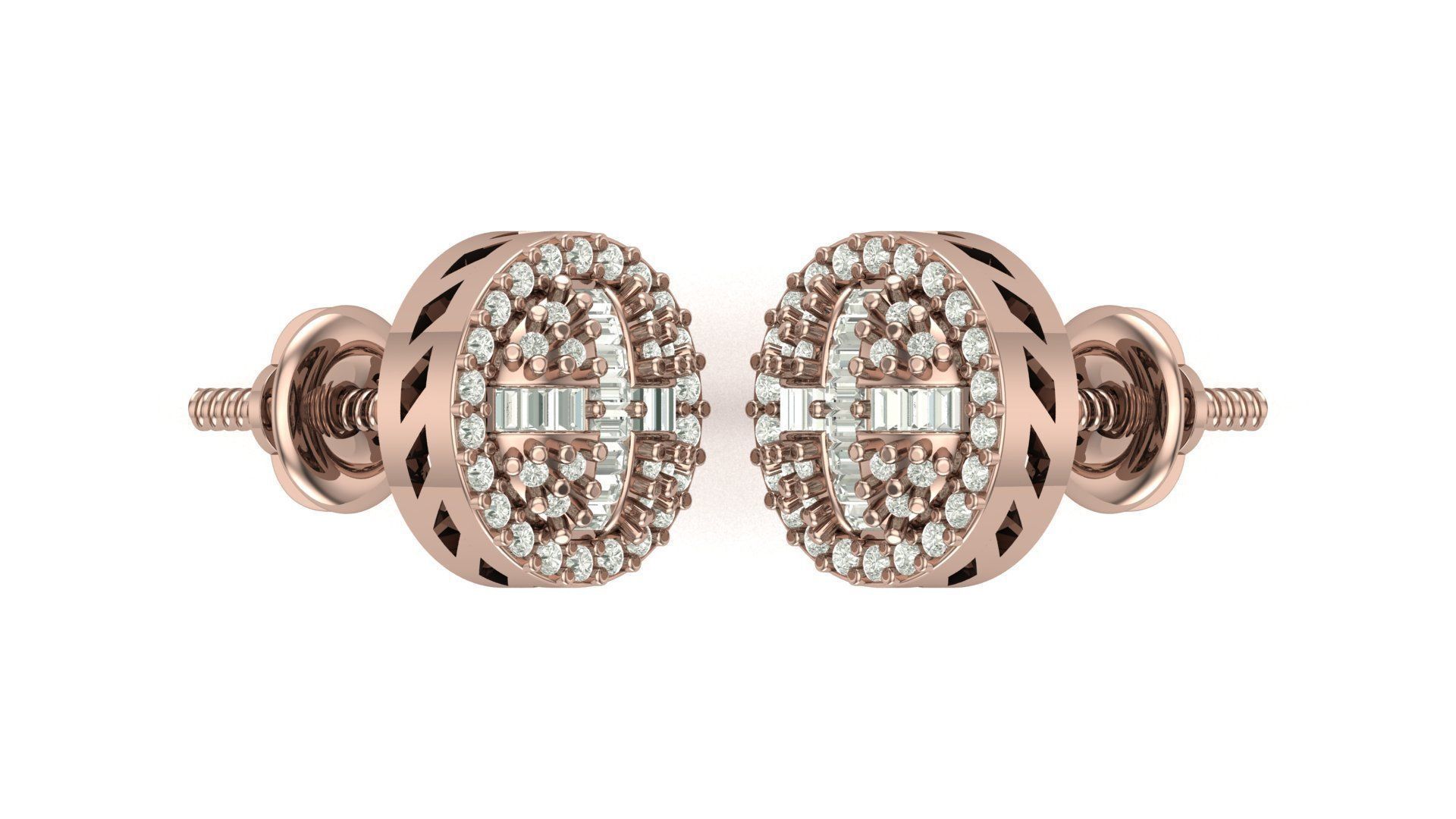 Earring 3D print model_1