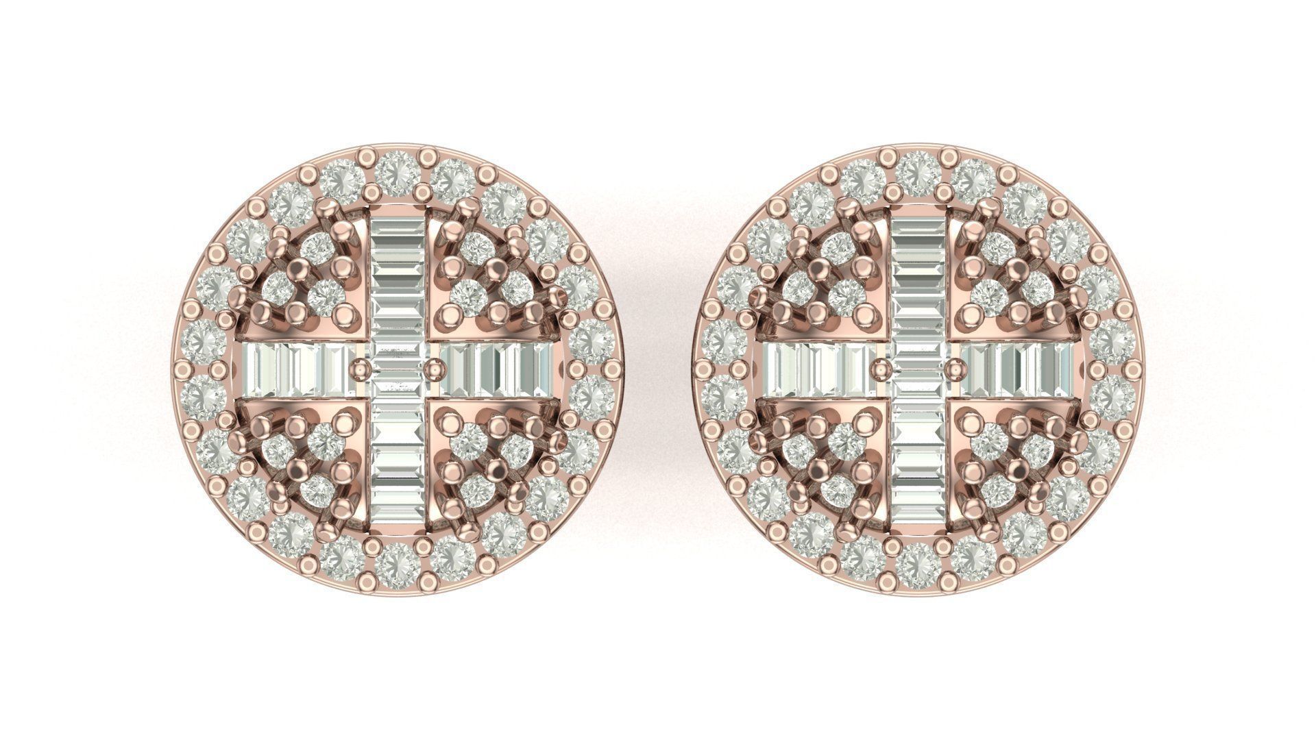 Earring 3D print model_4