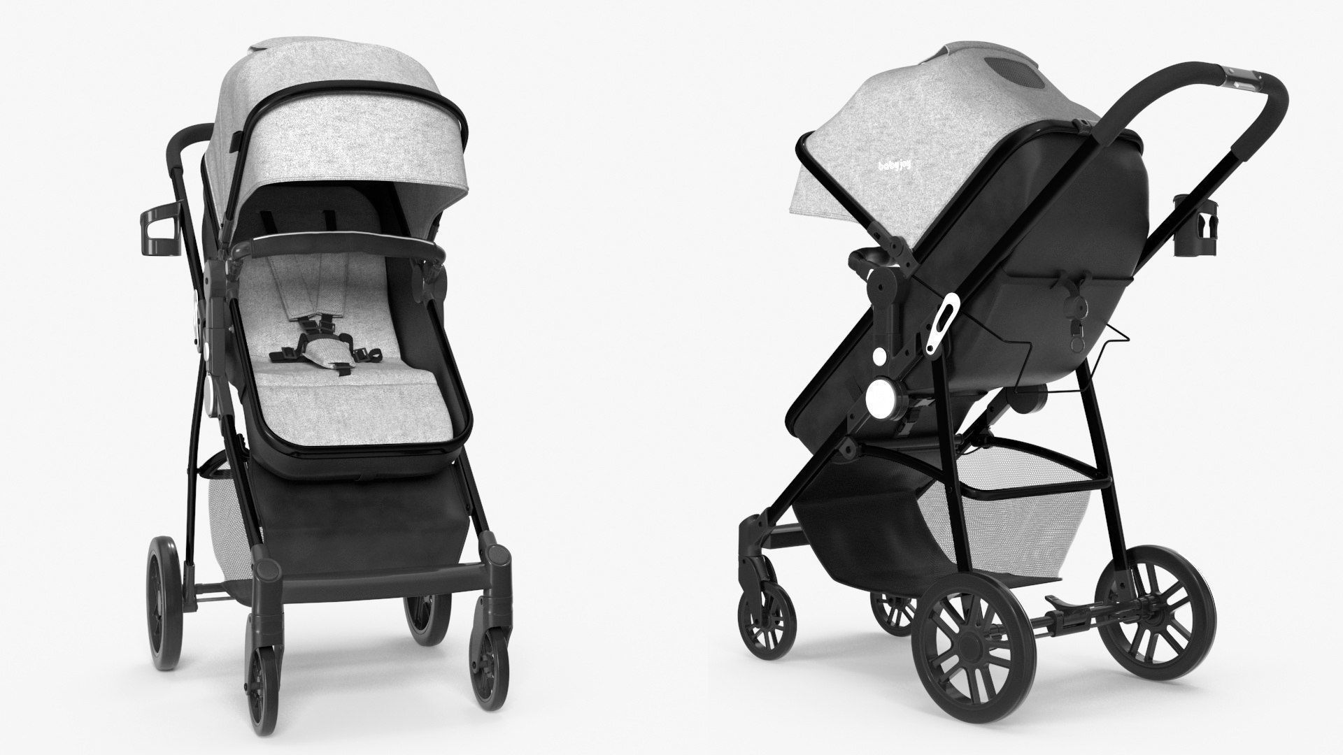 Baby Strollers Collection 3D Model Pack