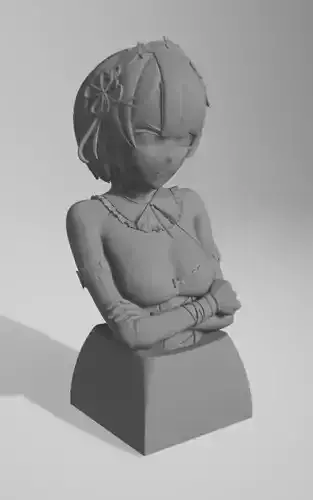 Ram re zero keycaps  3D print model