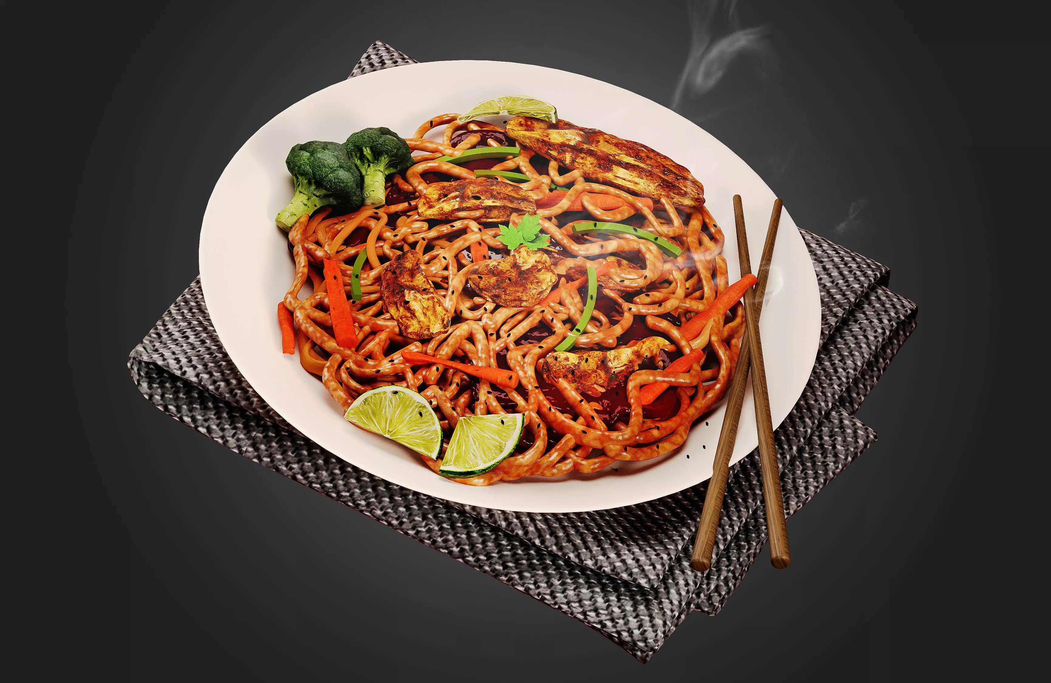 delicious noodles  3D model_0