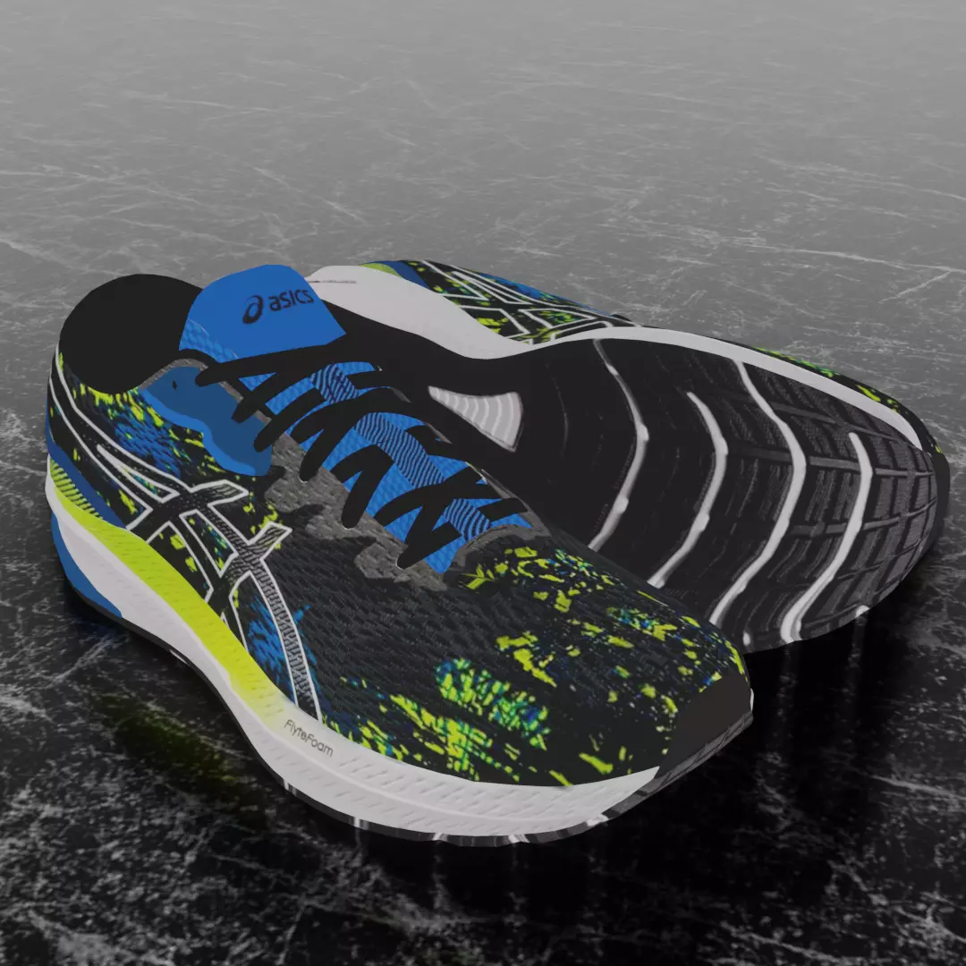 ASICS Mens GT-1000 11 Running 3D SHOES Low-poly 3D model