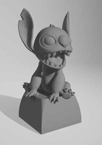Stitch keycaps  3D print model