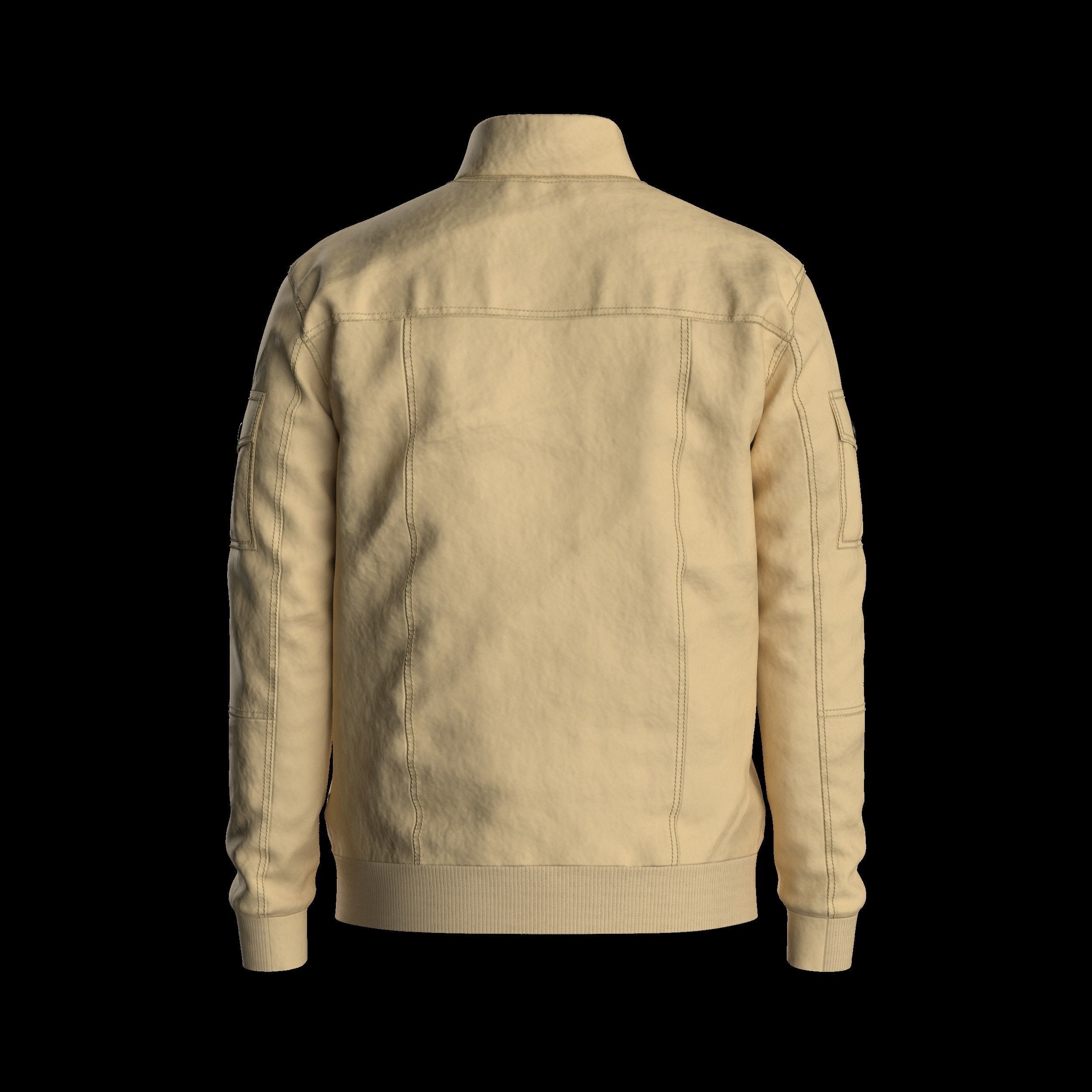 Mens Bomber Jacket 3D Model 3D model_9