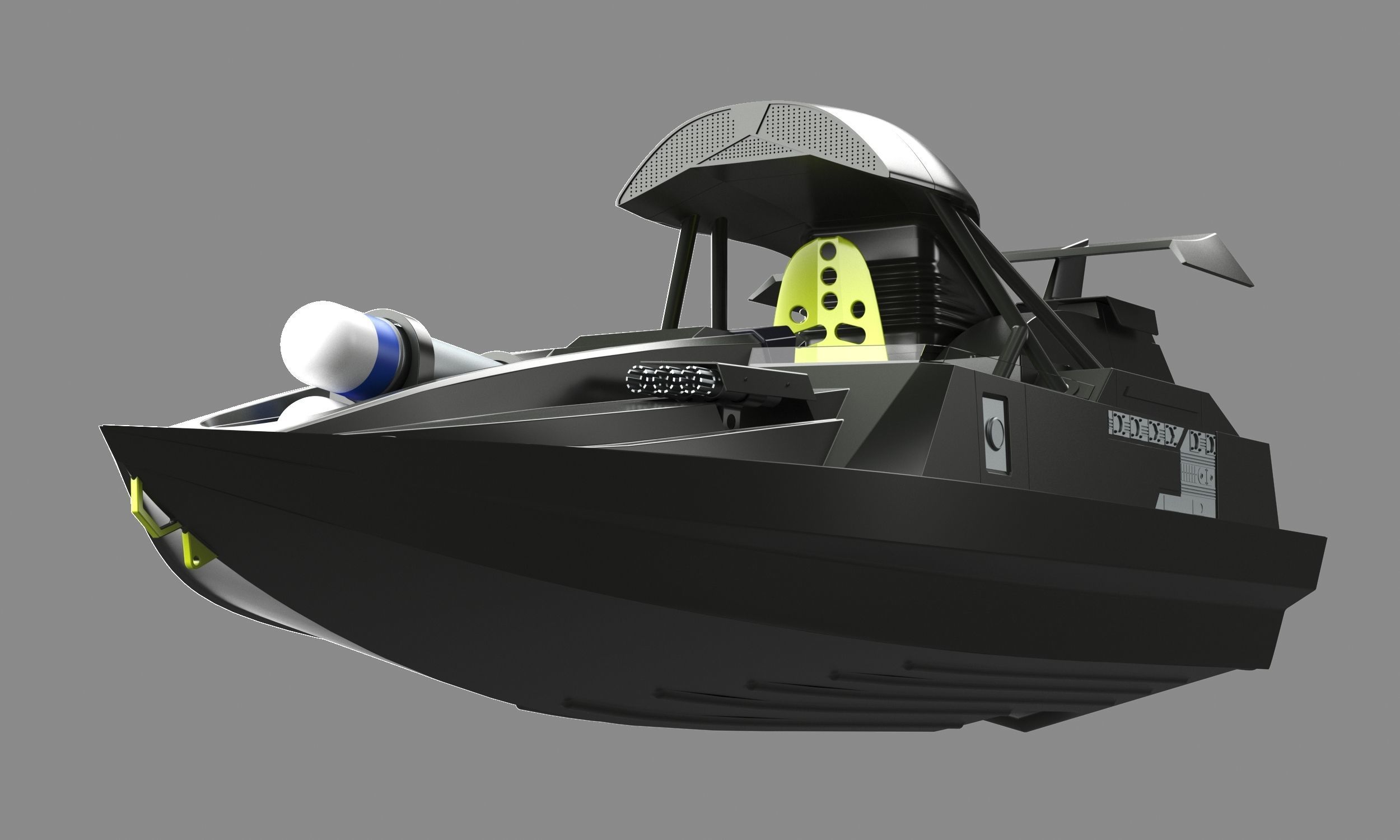 Qboat 3D model_7