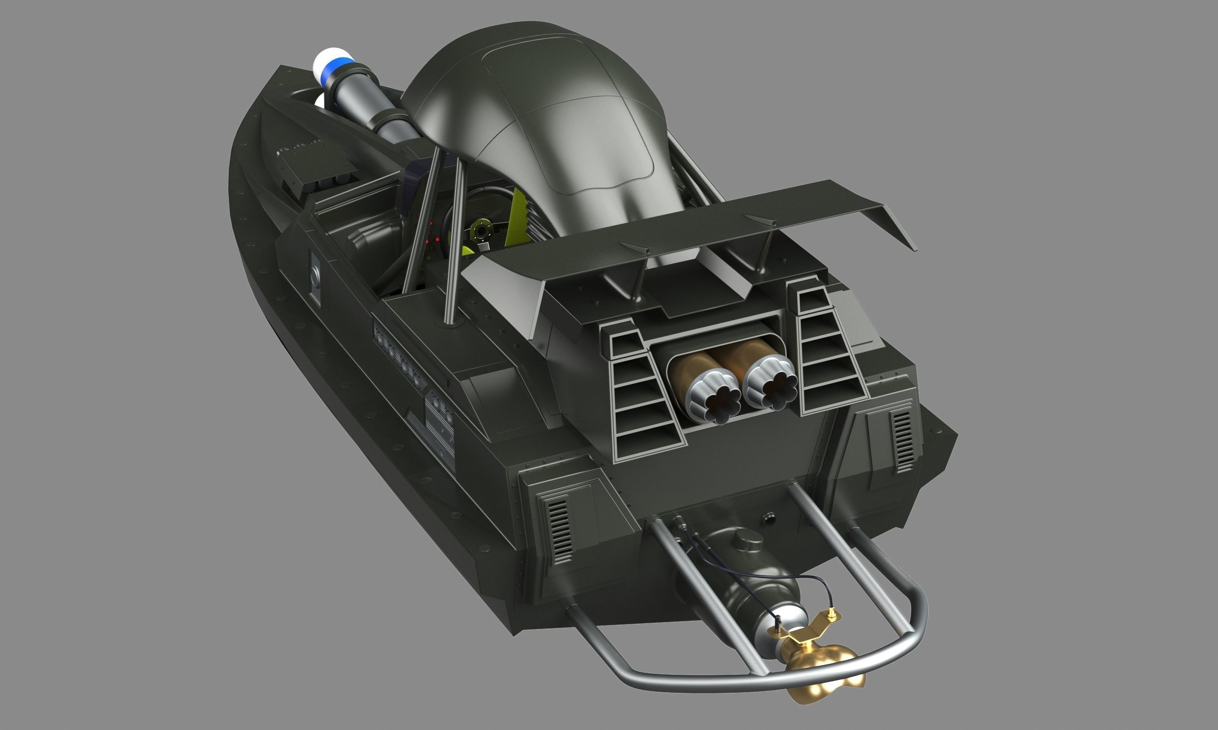 Qboat 3D model_6