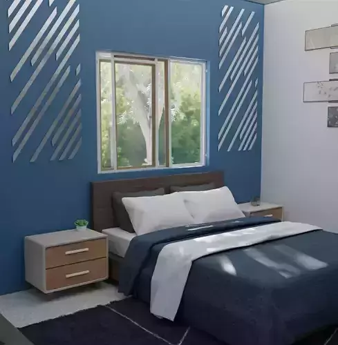 Blue Bedroom design