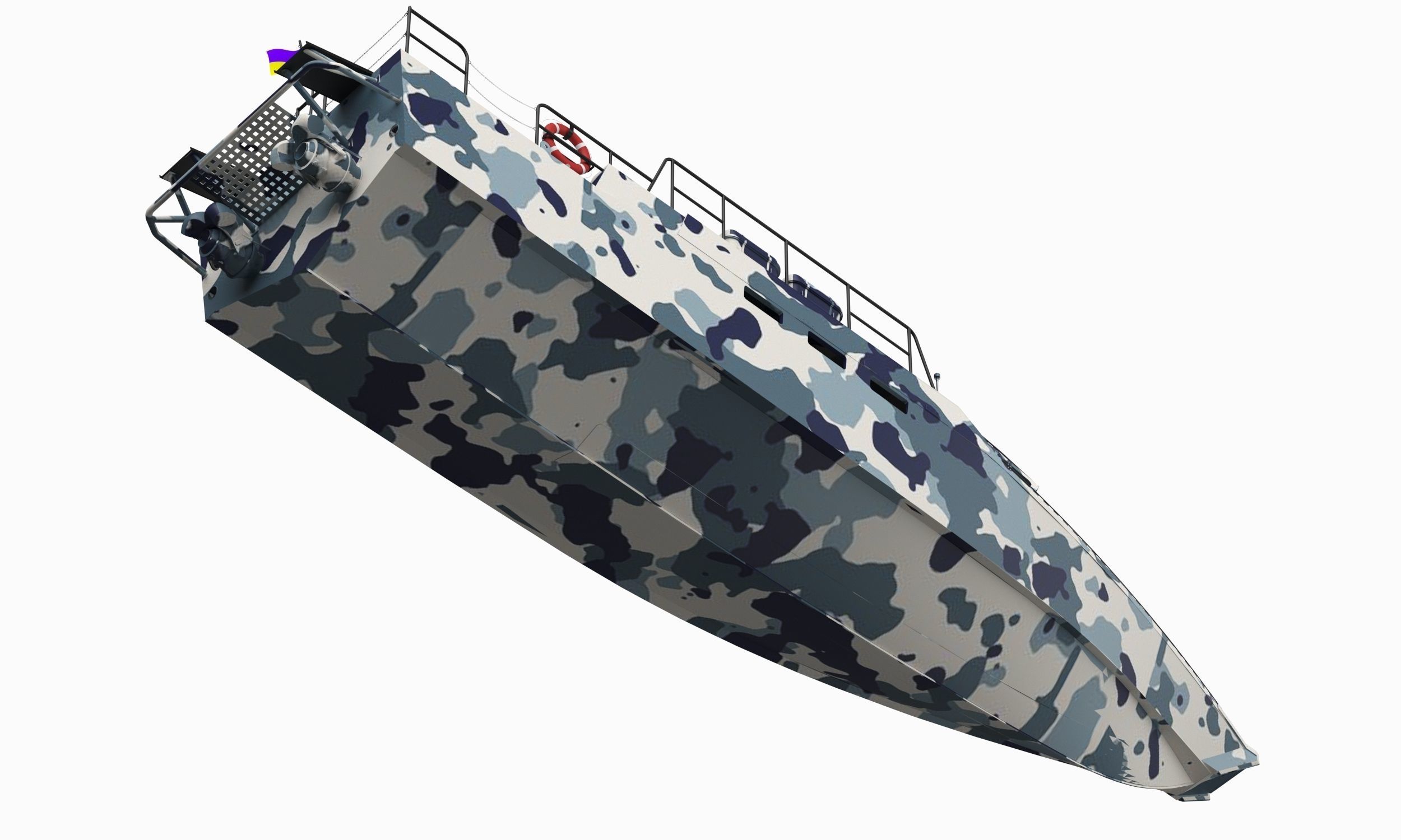Combat Boat 3D model_4