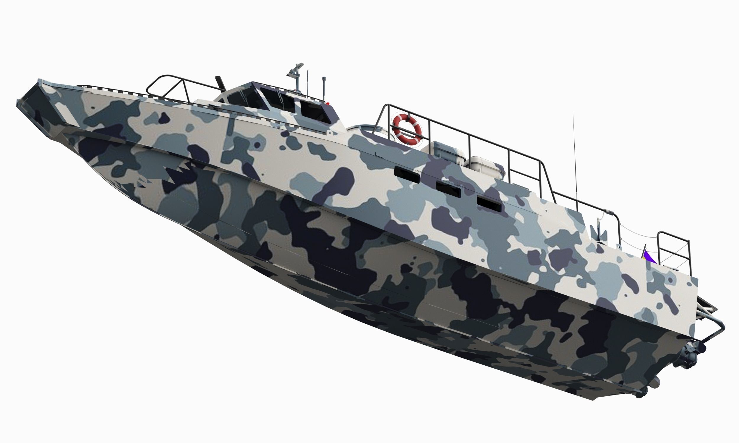 Combat Boat 3D model_7