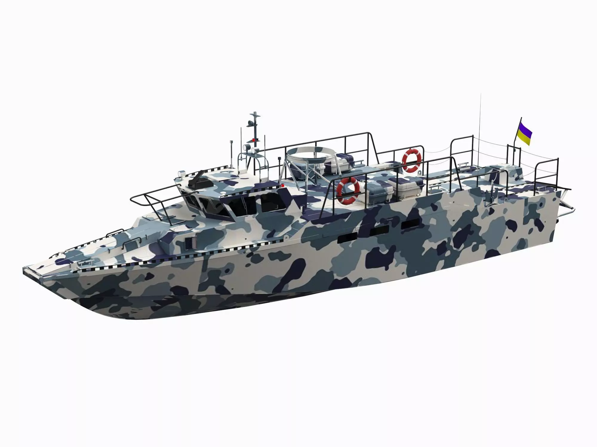 Combat Boat 3D model_0