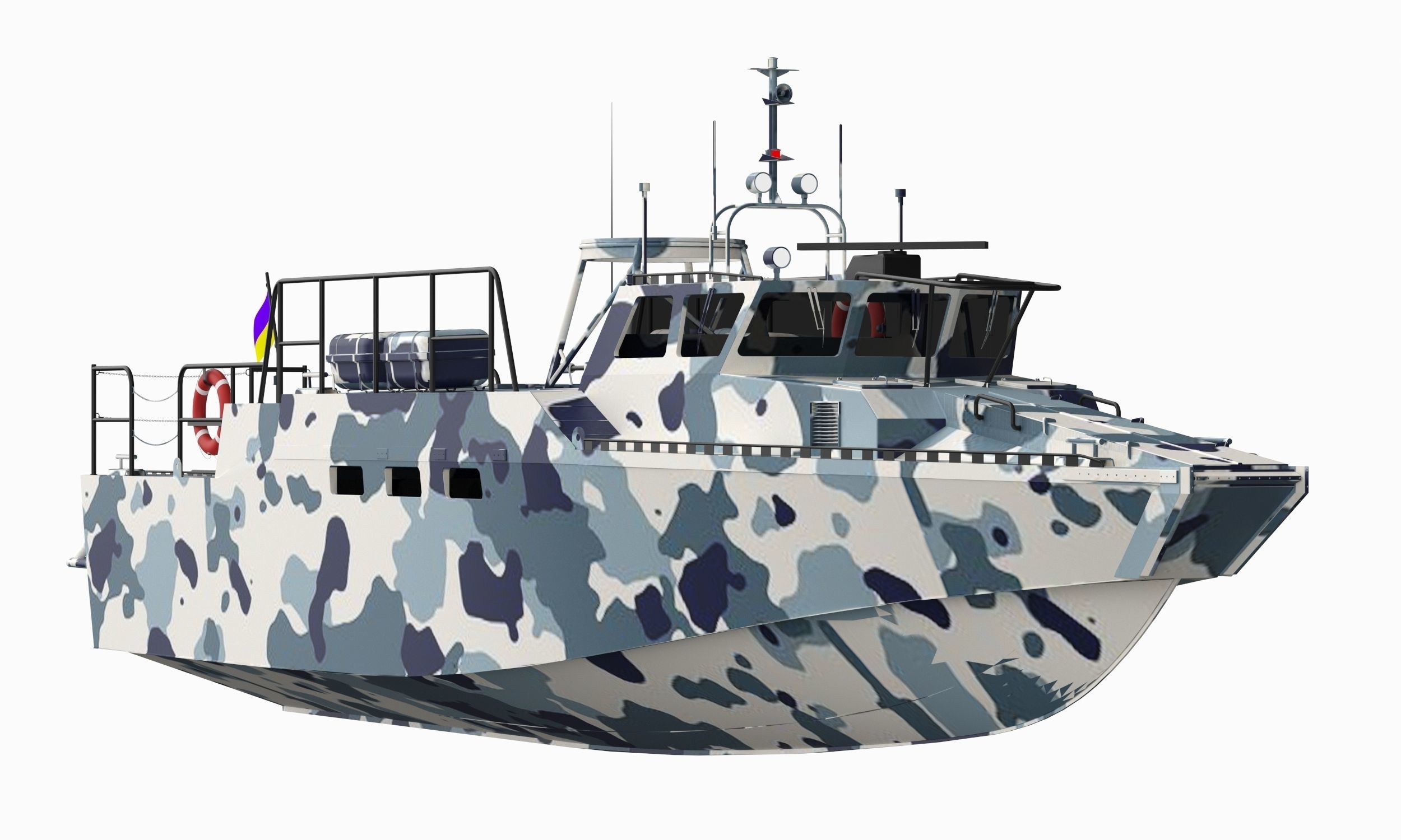 Combat Boat 3D model_5