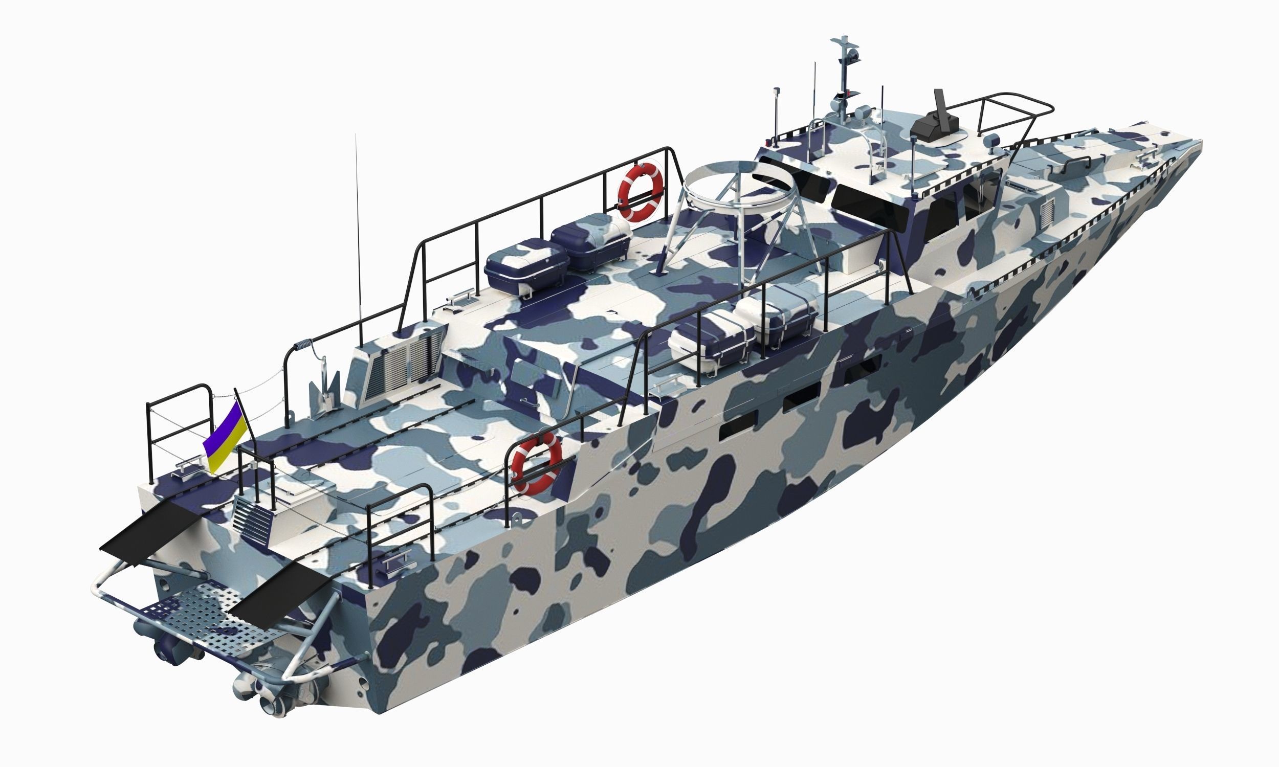 Combat Boat 3D model_3