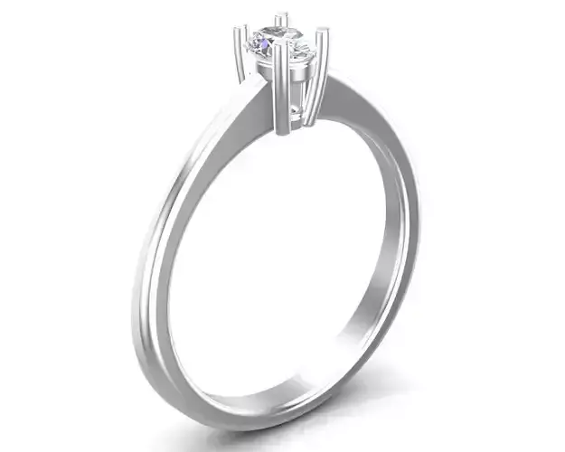 Lovely Oval Solitaire Ring