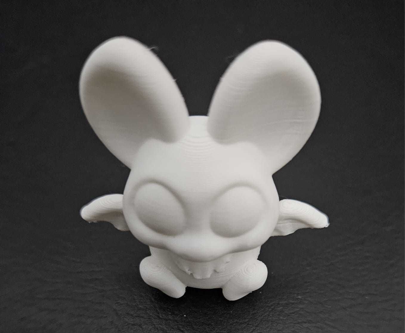 Round Bat 3D print model_12