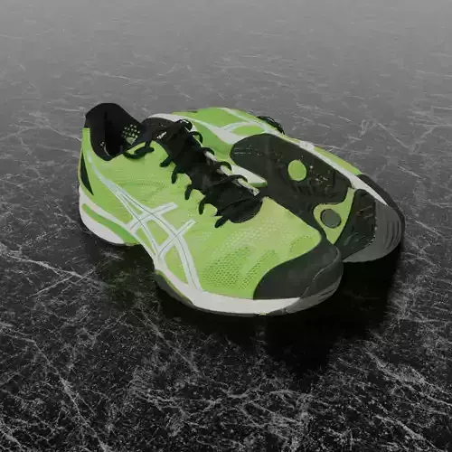 ASICS MENS GEL SOLUTION SPEED E200N GREEN RUNNING 3D SHOES