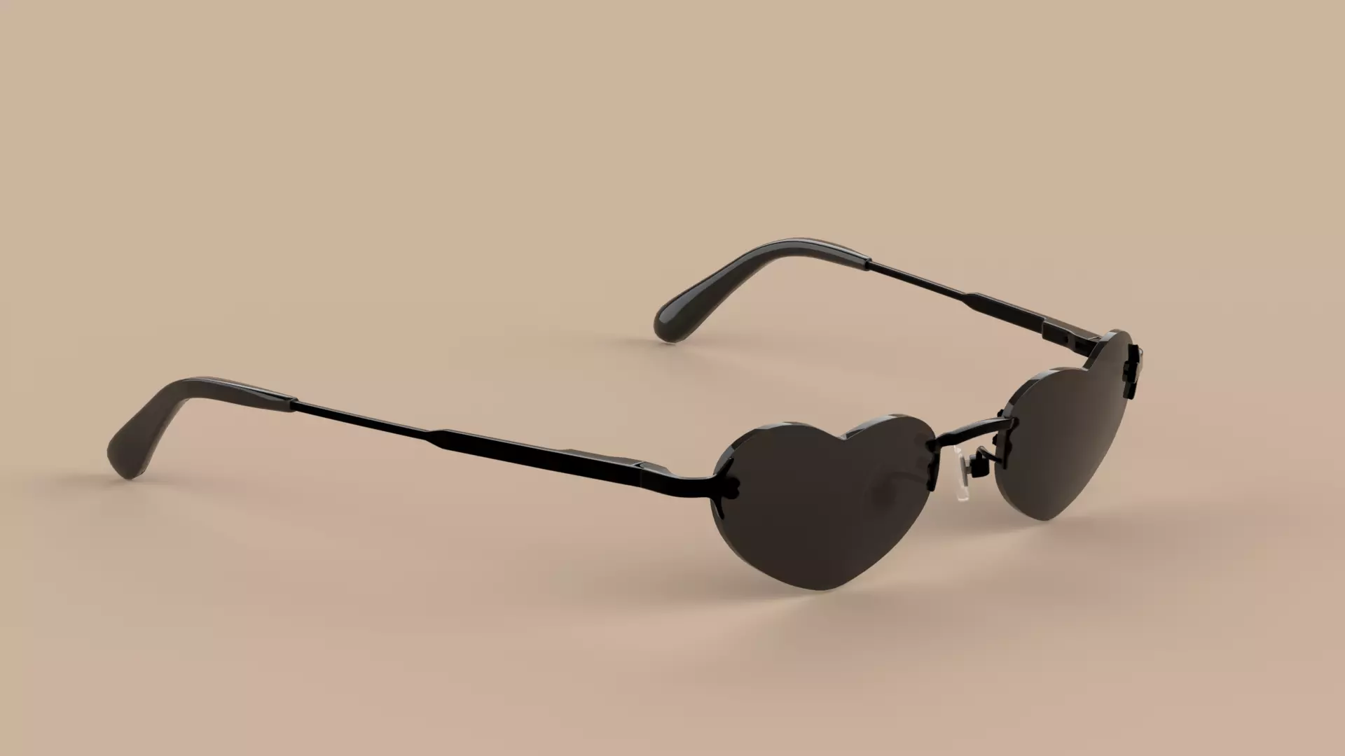 Love Eyewear Glasses Low-poly 3D model
