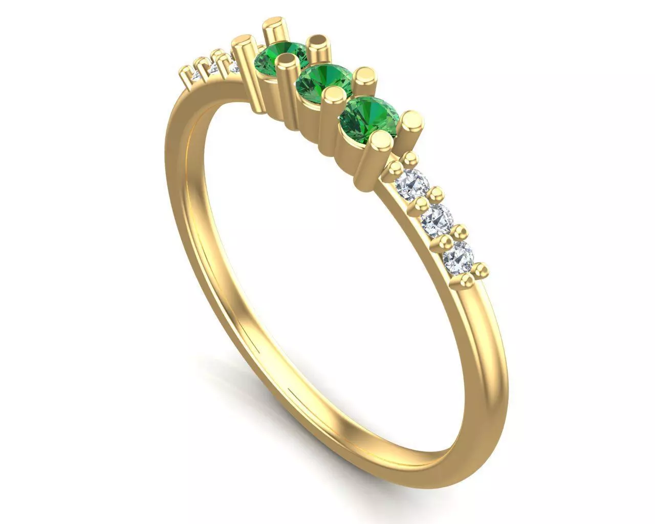 Lovely Solitaire Wedding Ring 3D print model