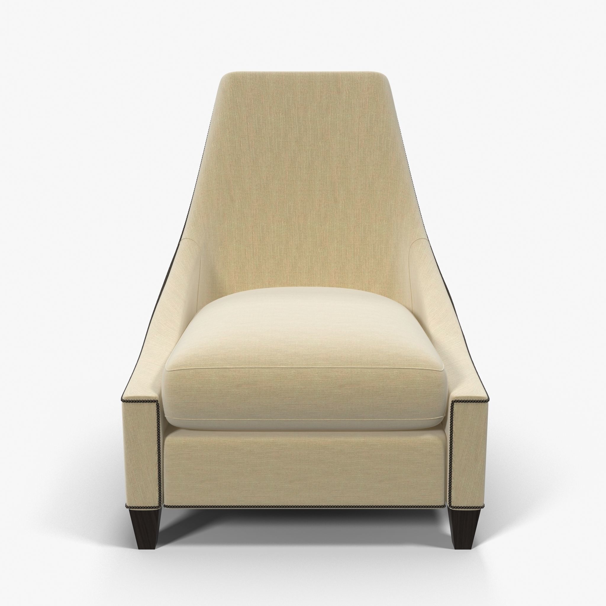 Baker Bel Air Lounge Chair Low-poly 3D model_2