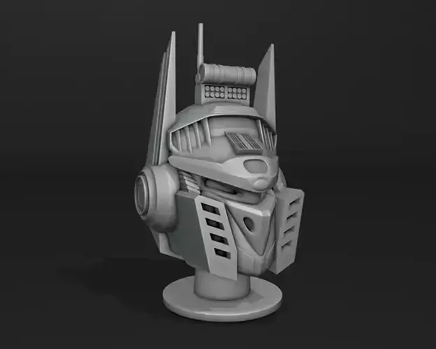 Mecha Head  3D print model
