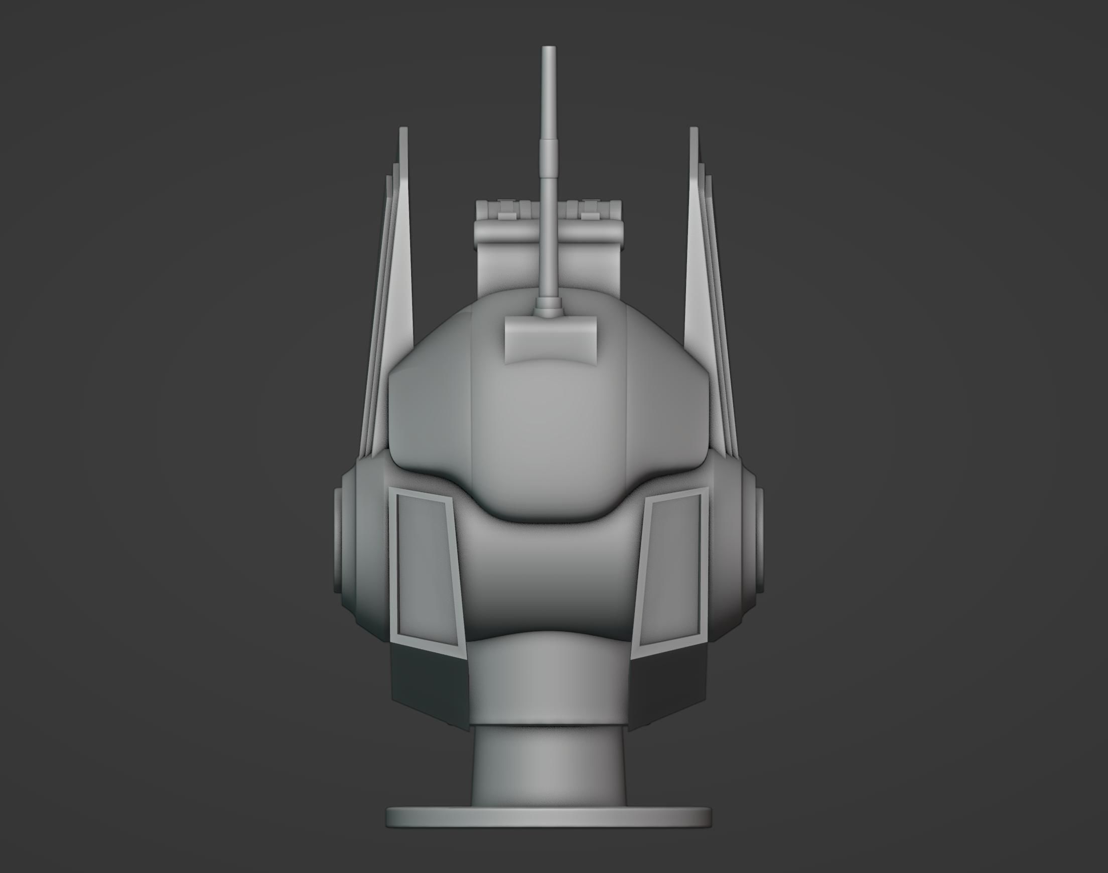 Mecha Head  3D print model_7