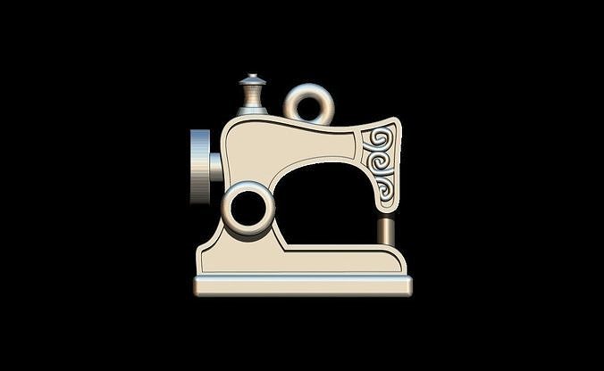  Sewing machine pendant 3D print model