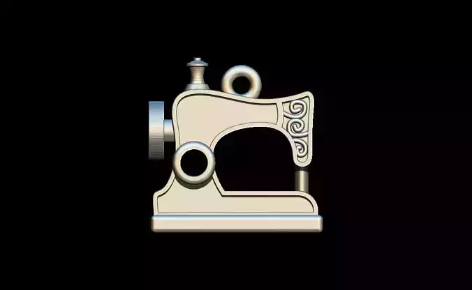 Sewing machine pendant 3D print model