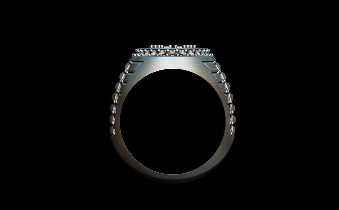 Dollar coin ring 3D print model_6