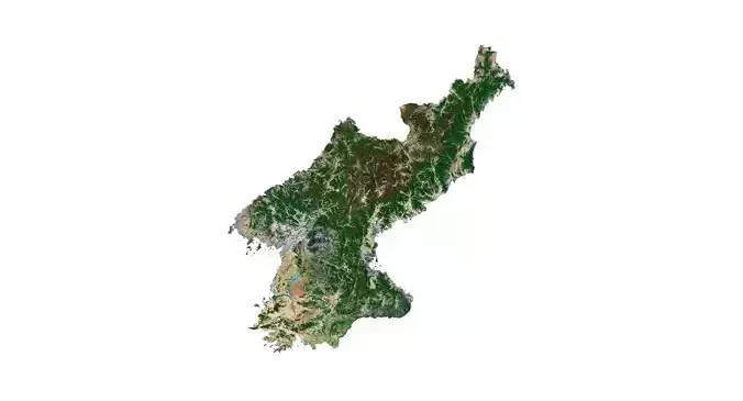 North Korea 3D Map