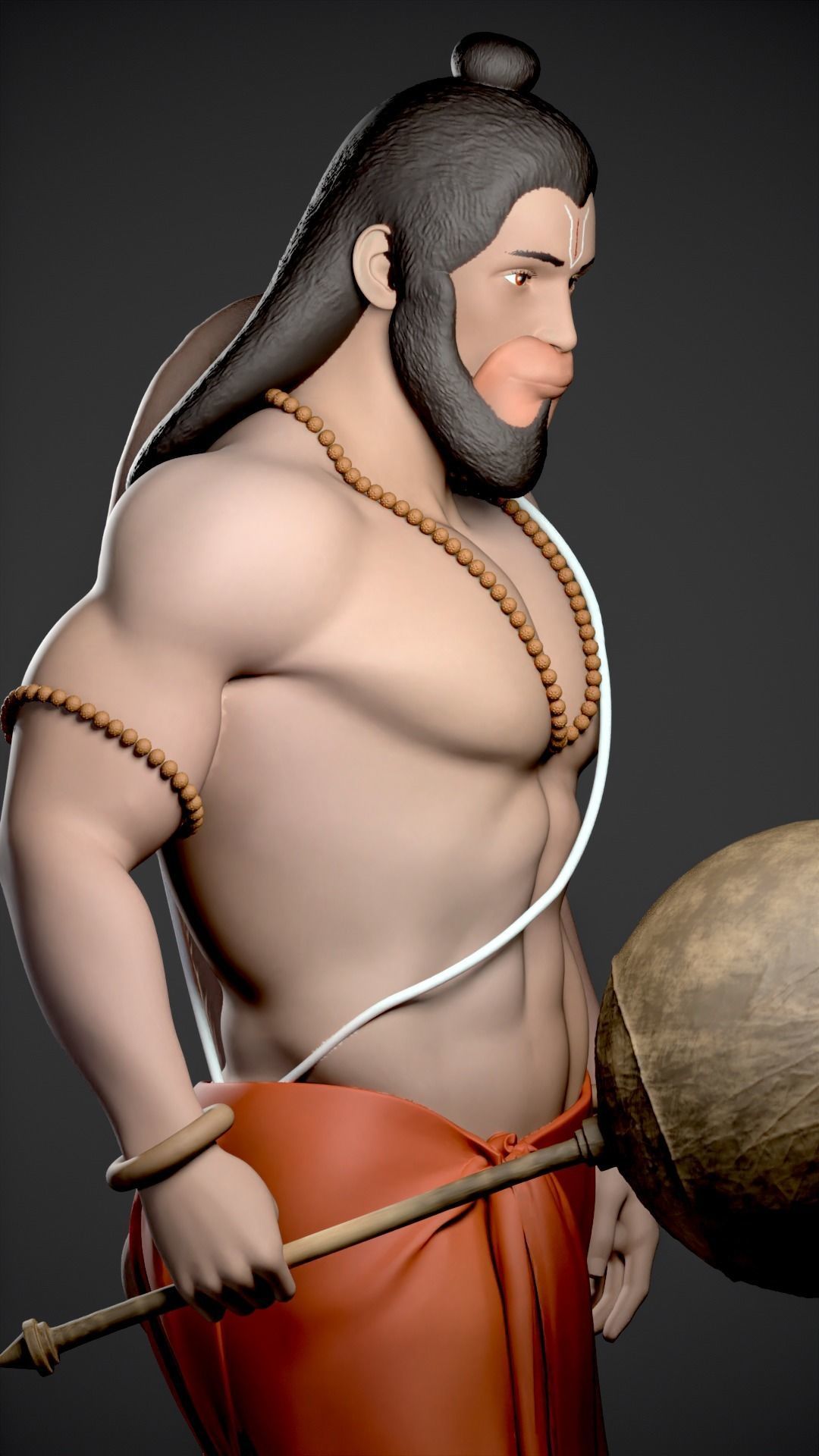HANUMAN - HINDU GOD 3D print model_4