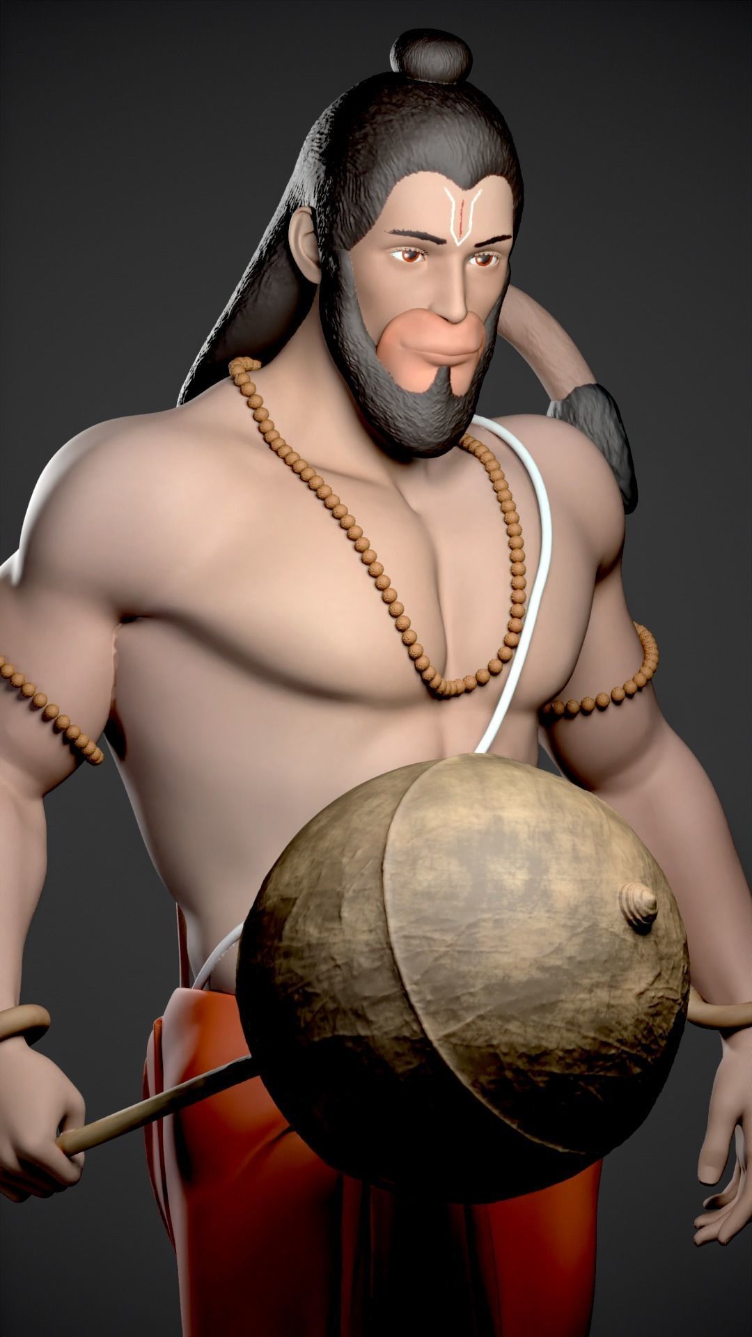 HANUMAN - HINDU GOD 3D print model_3