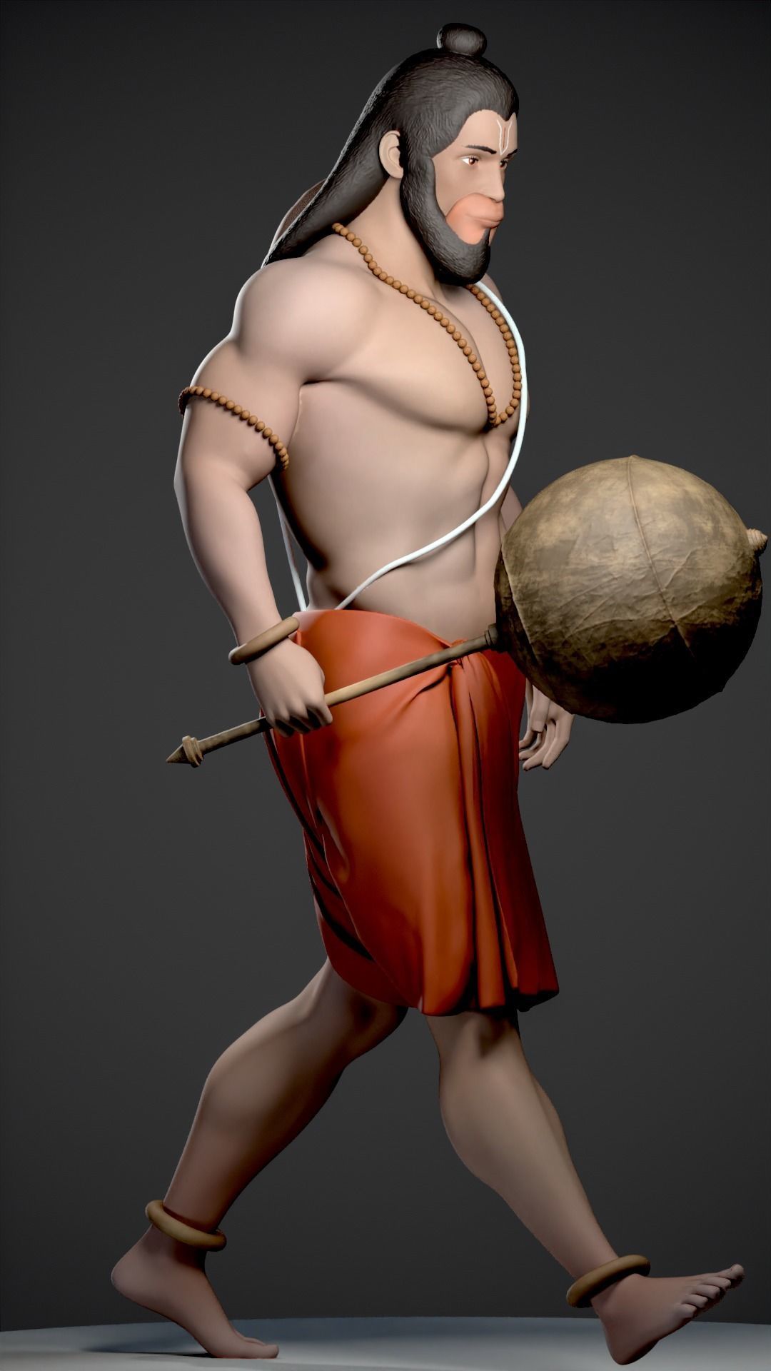 HANUMAN - HINDU GOD 3D print model_16